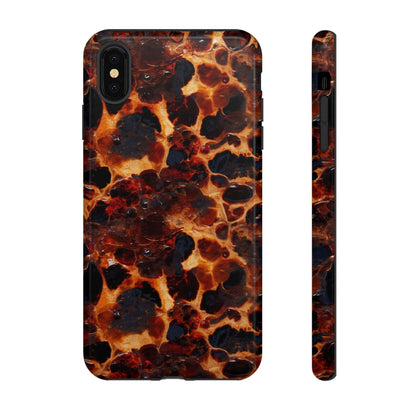 Tortoiseshell Phone Case — Protective iPhone Cover with Classic Amber Pattern