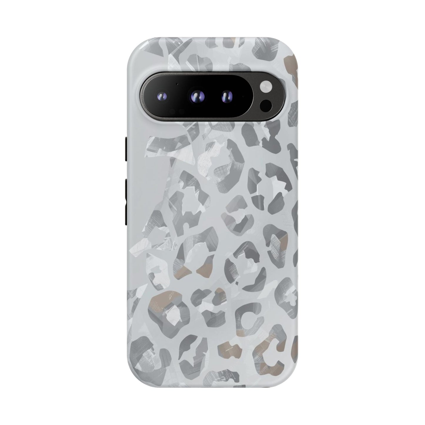 Silver Leopard Tough Phone Case