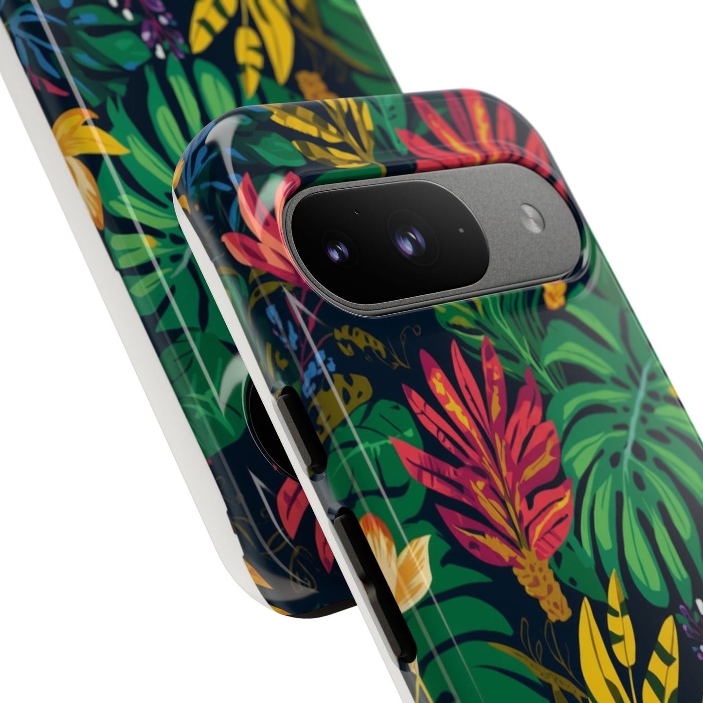 Tropical Floral Phone Case — Vibrant Jungle Leaf Protective Cover