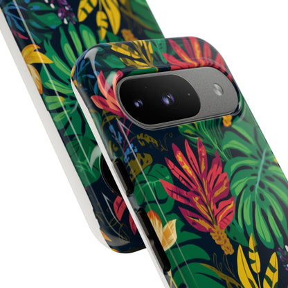 Tropical Floral Phone Case — Vibrant Jungle Leaf Protective Cover
