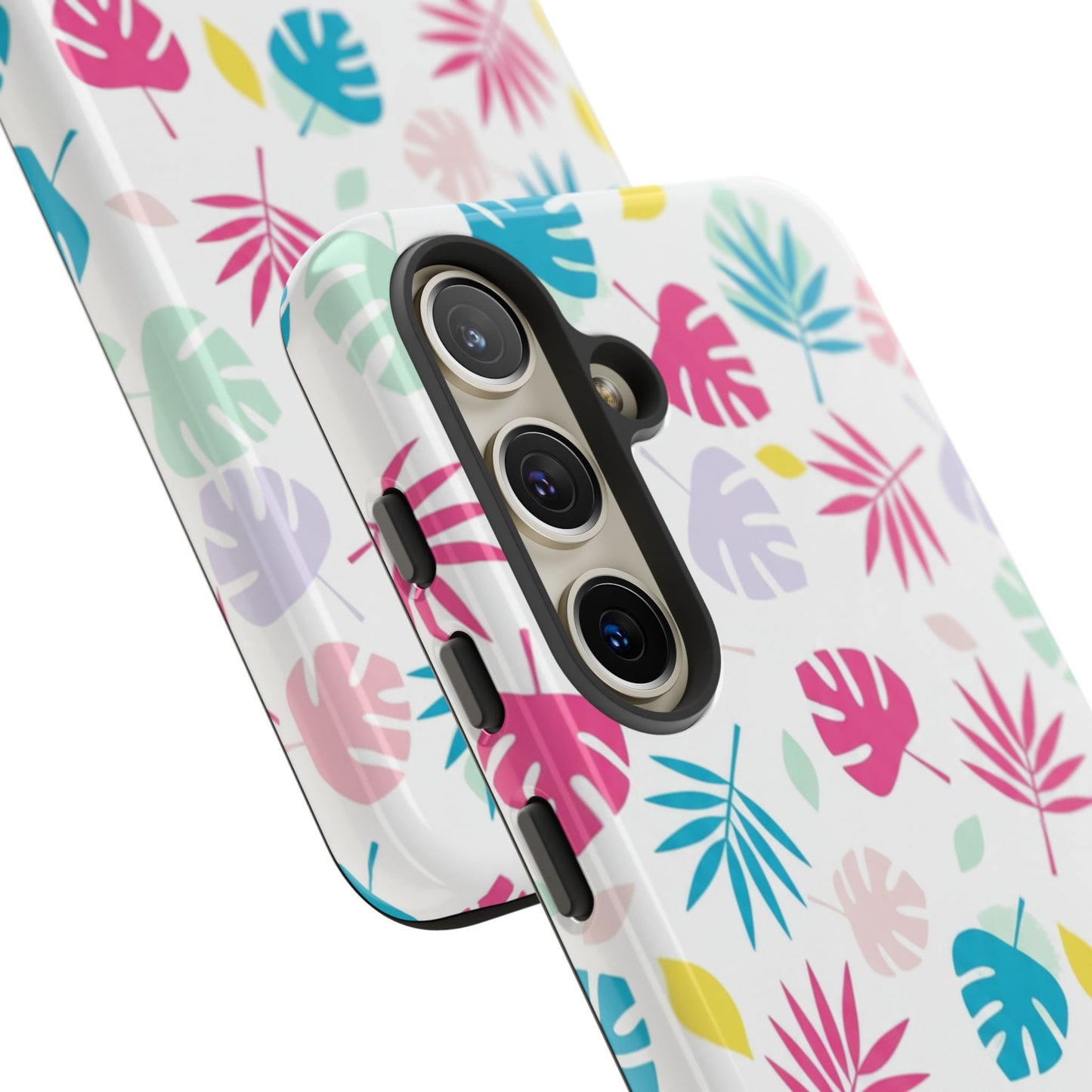 Tropical Leaf Phone Case — Colorful Pastel Monstera & Palm iPhone Case