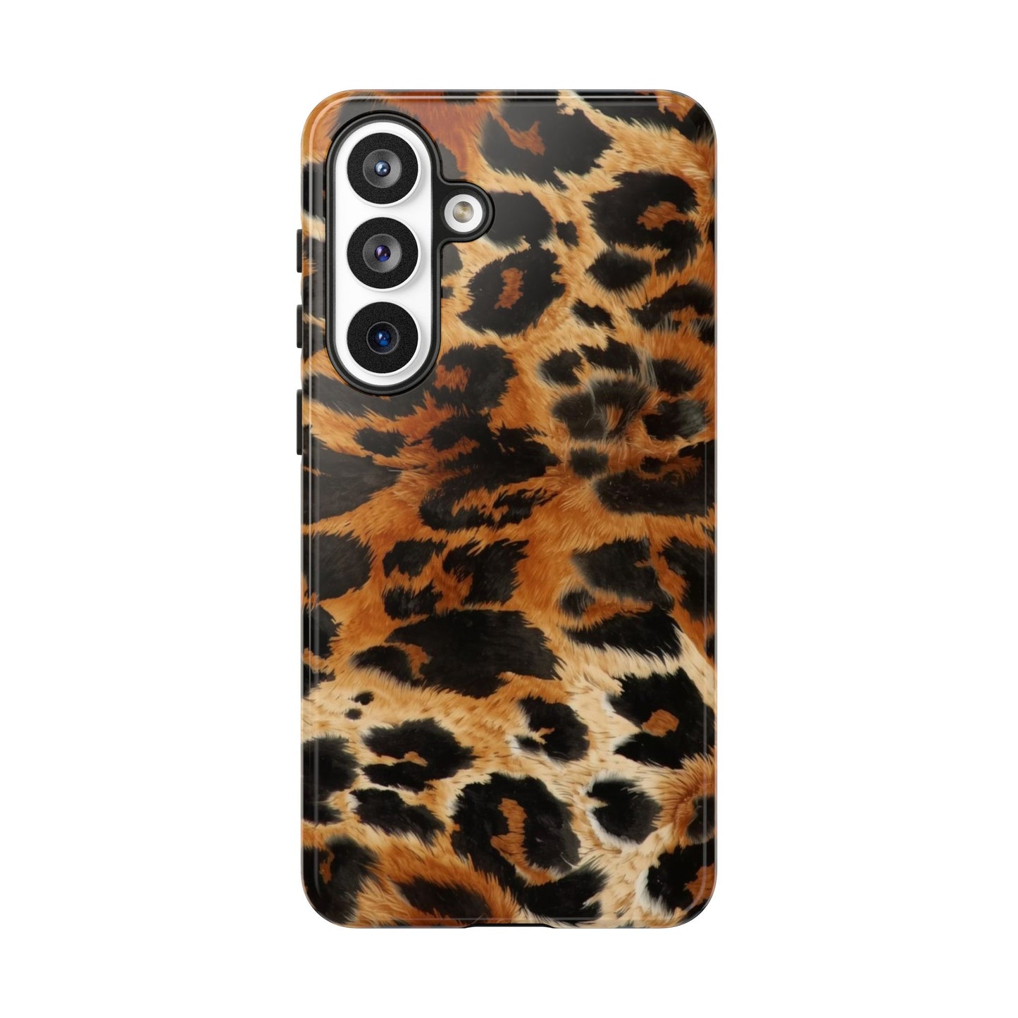 Leopard Print Tough Phone Case – Rugged Protective iPhone Cover