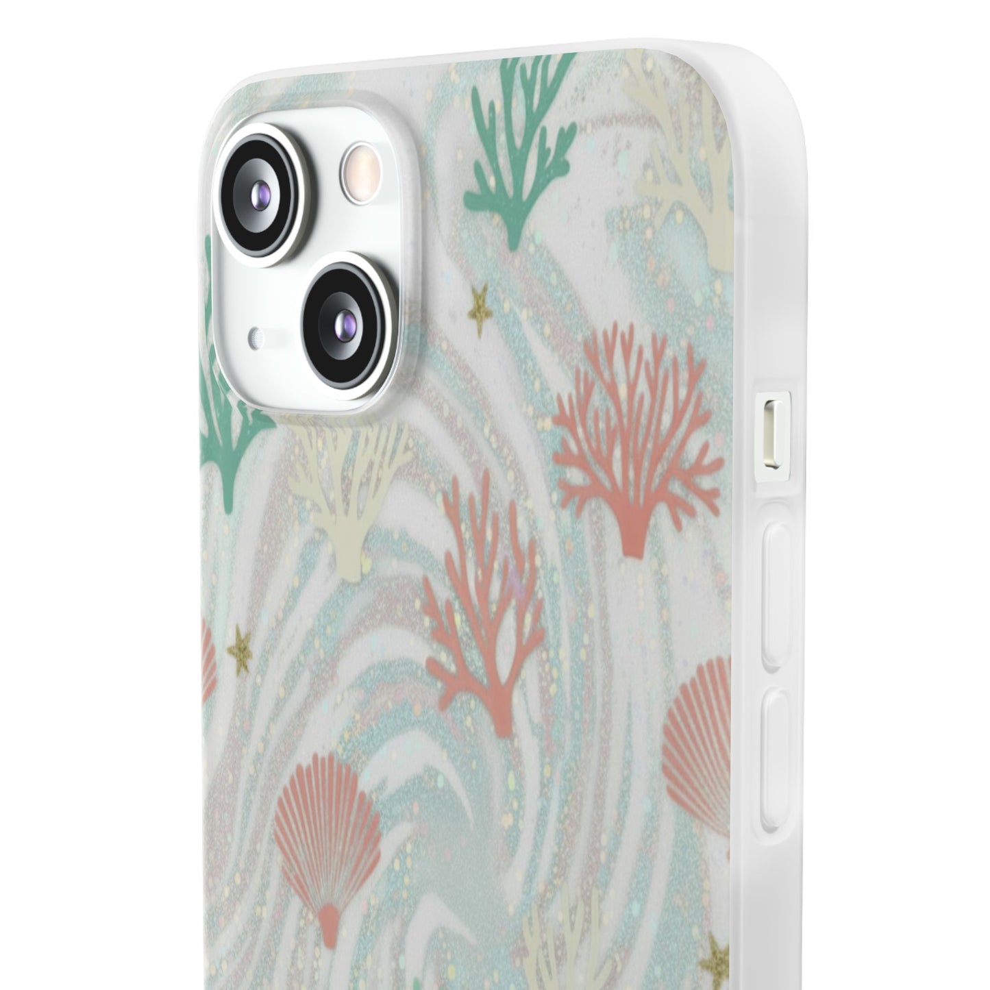 Pastel Seashell Phone Case — Coral Reef Wave iPhone Cover