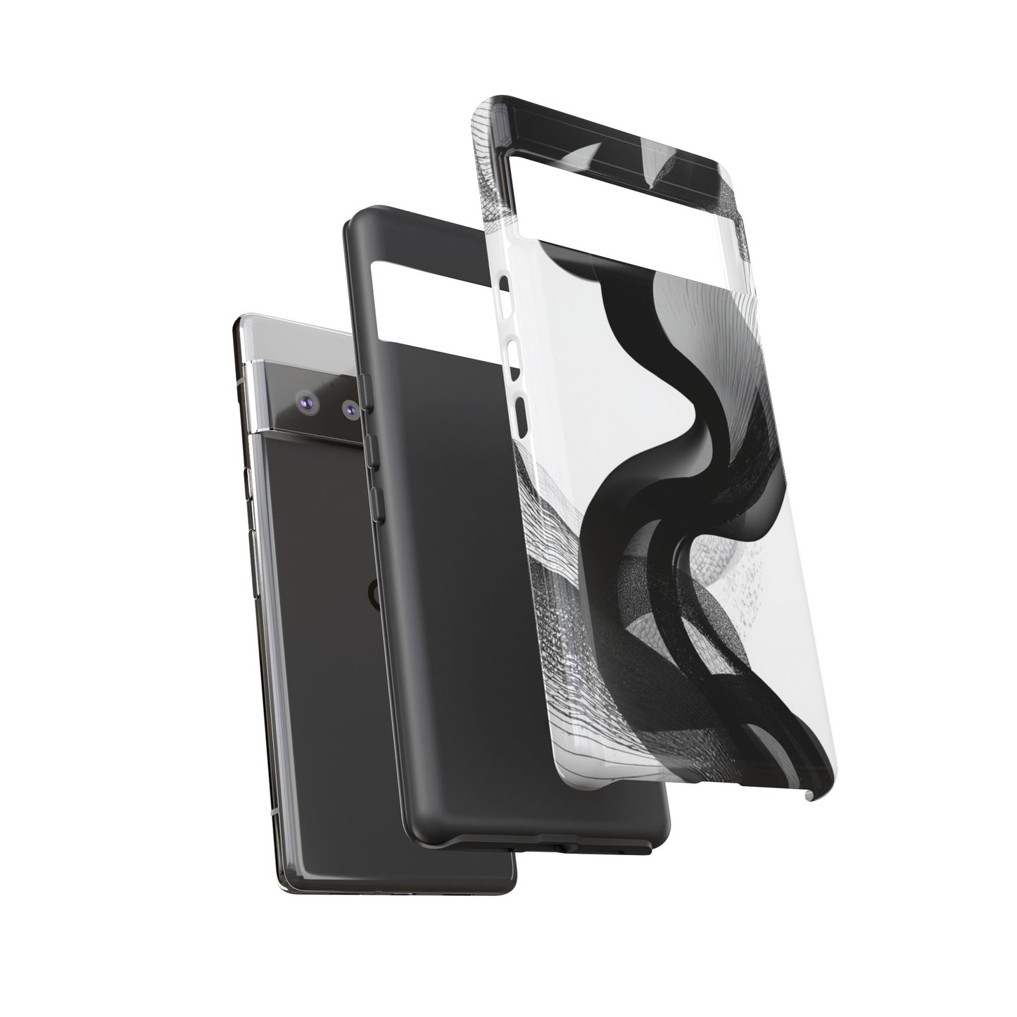 Phone Case — Monochrome Abstract Protective Cover