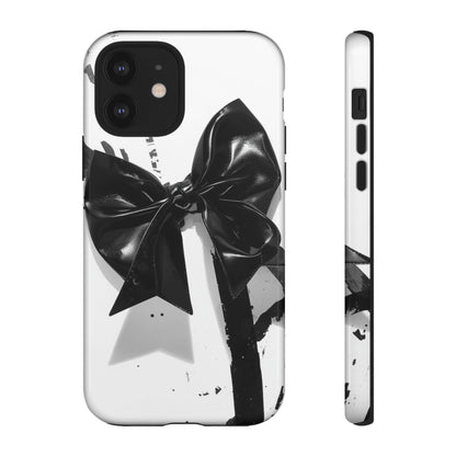 Phone Case — Black Bow Graphic Protective Cover