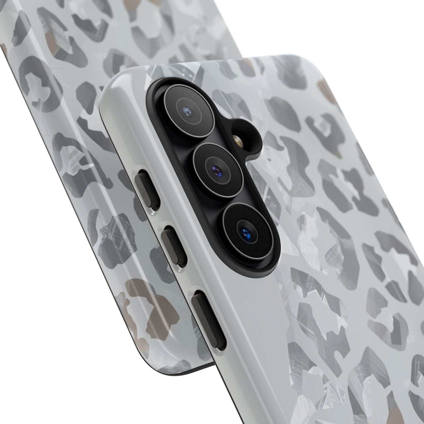 Silver Leopard Tough Phone Case
