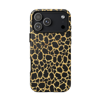 Giraffe Print Tough Phone Case — Durable Leopard-Style Protective Cover