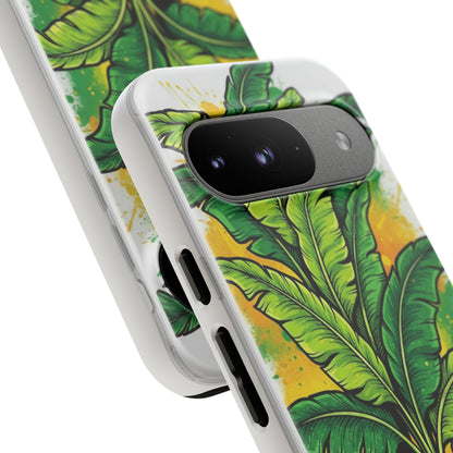 Tropical Banana Leaf Phone Case — Vibrant Green Plant Protector