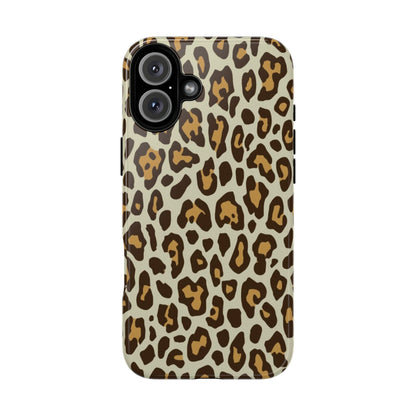 Leopard Print Tough Phone Case — Durable Protective Animal Print Case