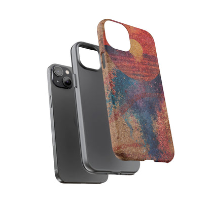 Retro Sunset Tough Phone Case