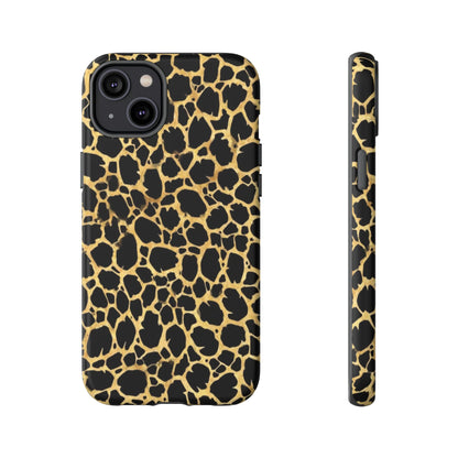 Giraffe Print Tough Phone Case — Durable Leopard-Style Protective Cover