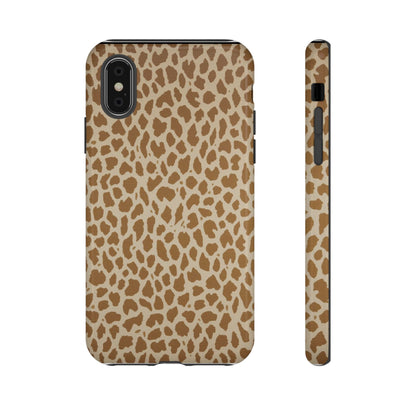 Leopard Print Tough Phone Case — Slim Protective Animal Pattern