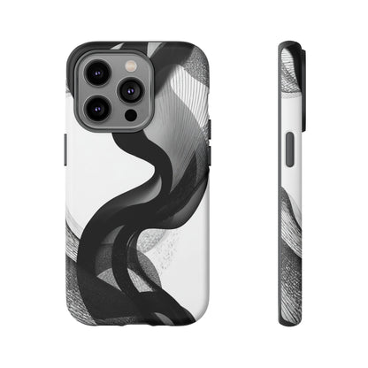 Phone Case — Monochrome Abstract Protective Cover