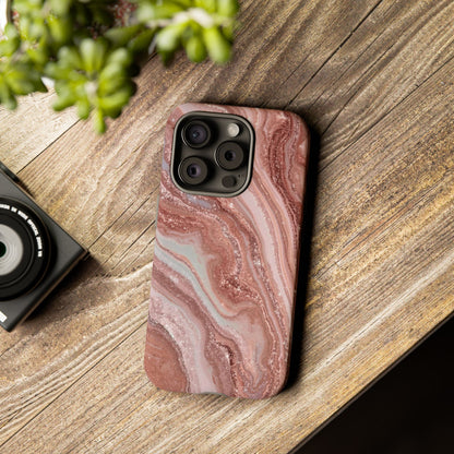 Rose Gold Marble Tough Phone Case