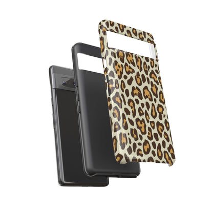 Leopard Print Tough Phone Case — Durable Protective Animal Print Case