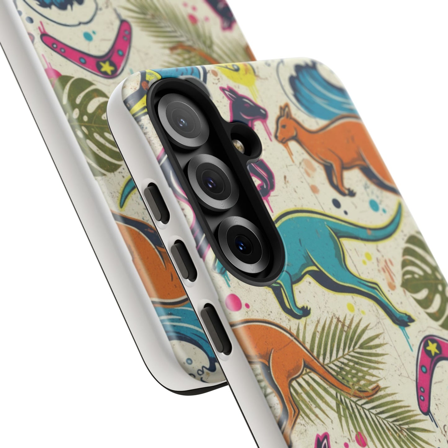 Tough Cases — Colorful Surfing Kangaroo Phone Case