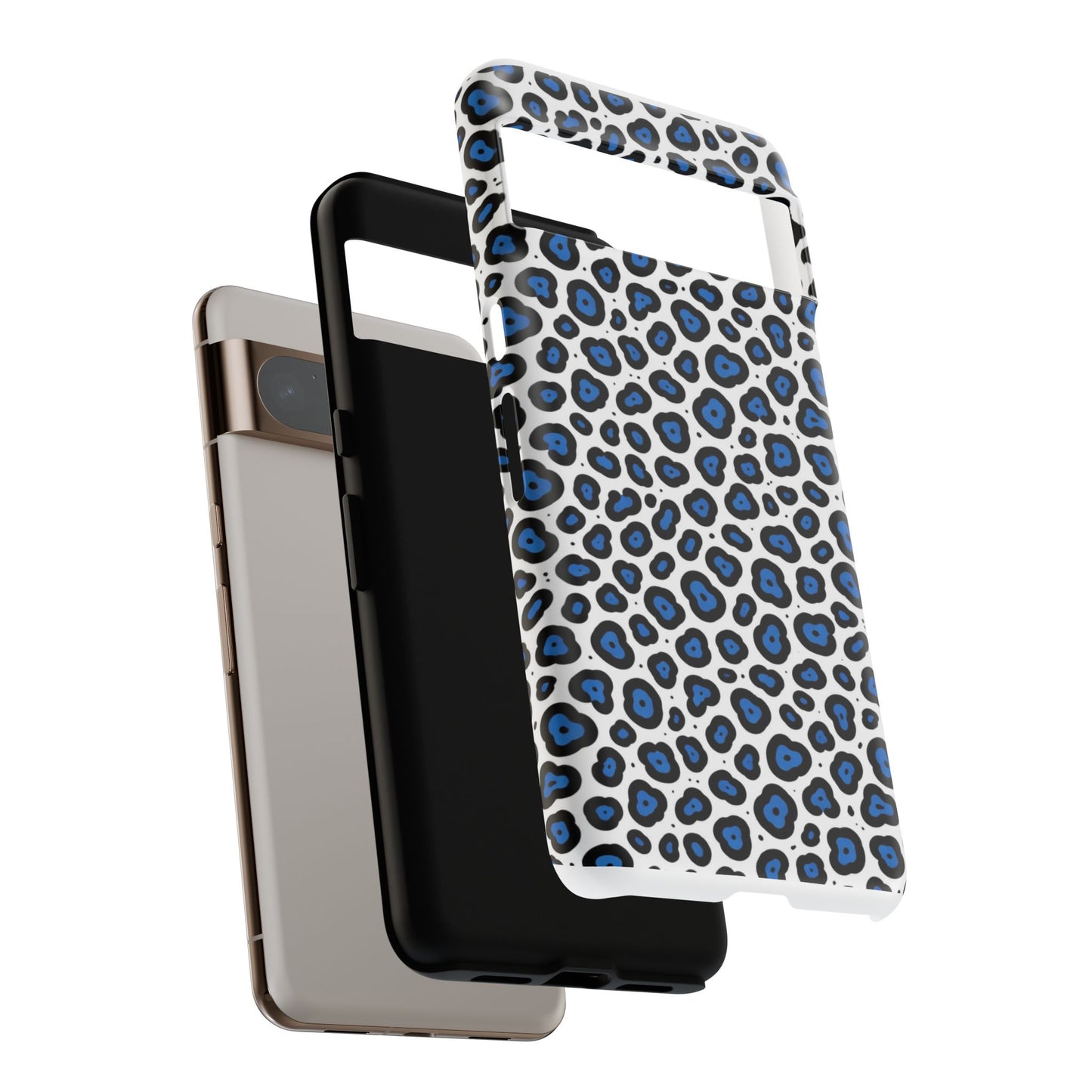Blue Leopard Print Phone Case – Tough Protective Cover
