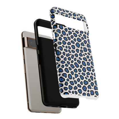 Blue Leopard Print Phone Case – Tough Protective Cover