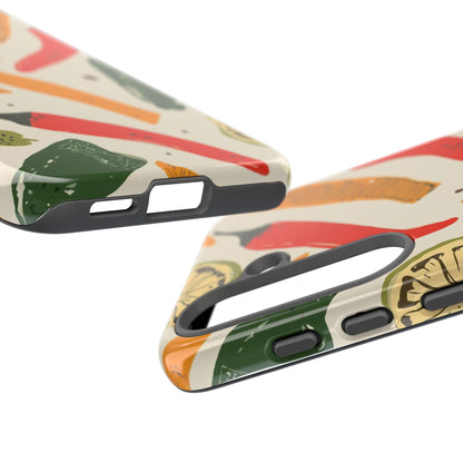 Spicy Peppers Phone Case – Colorful Chili, Lime & Citrus Pattern