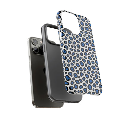 Blue Leopard Print Phone Case – Tough Protective Cover