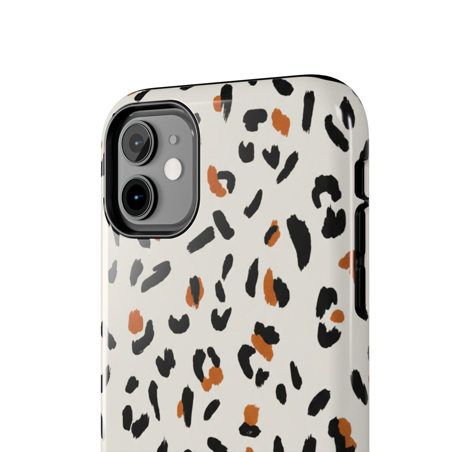 Leopard Print Tough Phone Case — Stylish Protective iPhone Cover