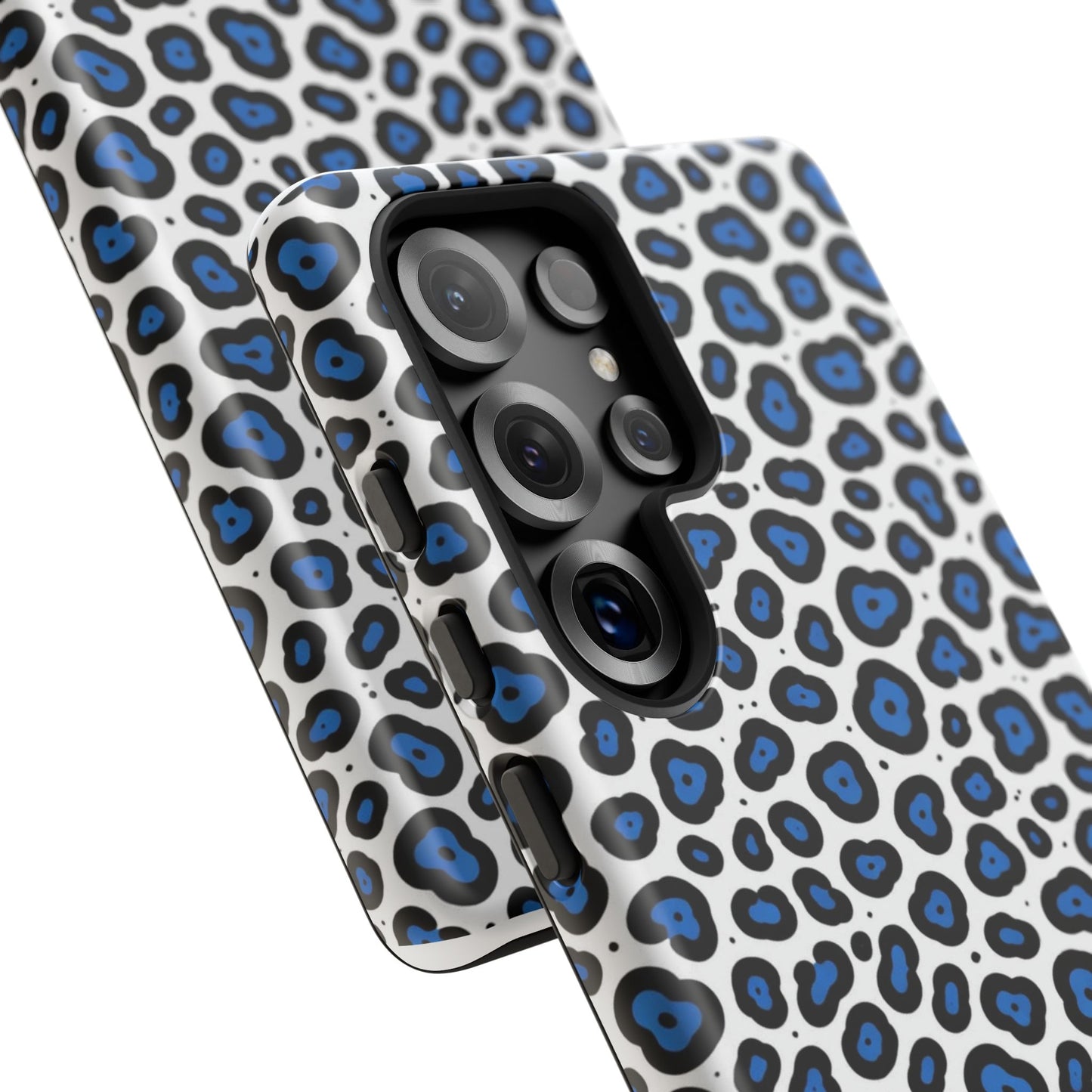 Blue Leopard Print Phone Case – Tough Protective Cover