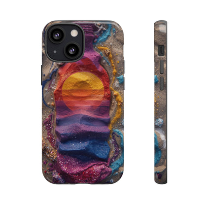 Phone Case — Colorful Sand Art Sunset Tough Protective Case
