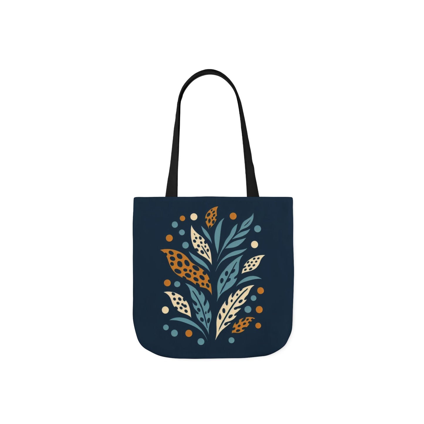 Boho Leaves Canvas Tote Bag, Great for Shopping, Beach Days, Gifts, Festivals, and Everyday Use