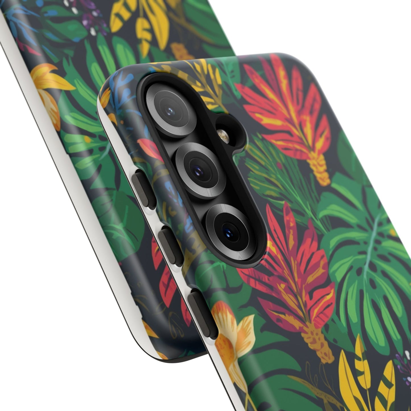 Tropical Floral Phone Case — Vibrant Jungle Leaf Protective Cover