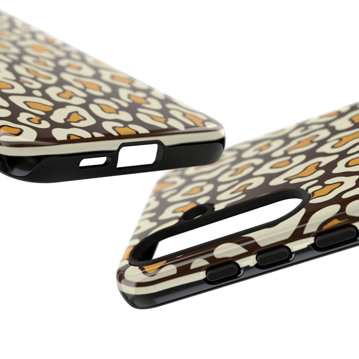 Leopard Print Tough Phone Case — Durable Protective iPhone Cover