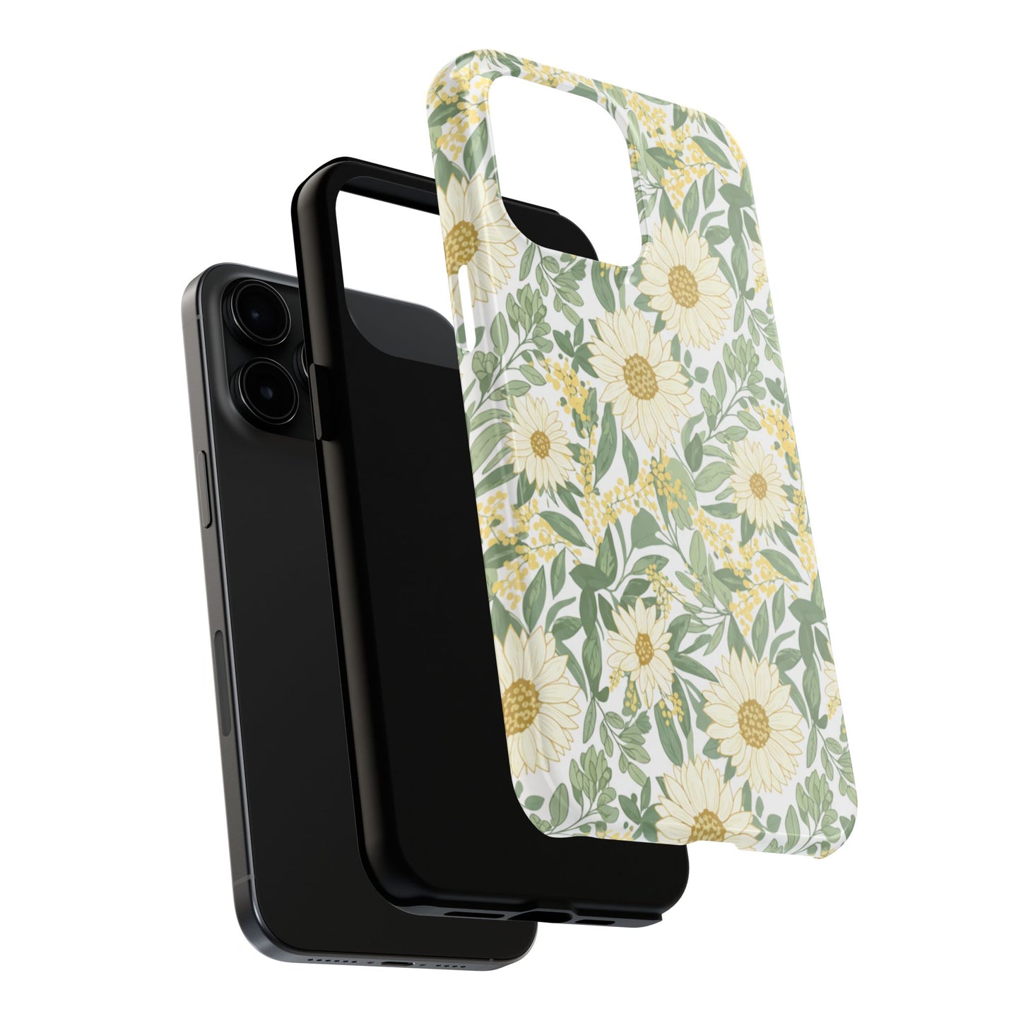 Daisy Meadow Tough Phone Case — Floral Protective Phone Cover