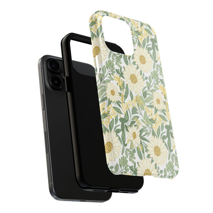 Daisy Meadow Tough Phone Case — Floral Protective Phone Cover