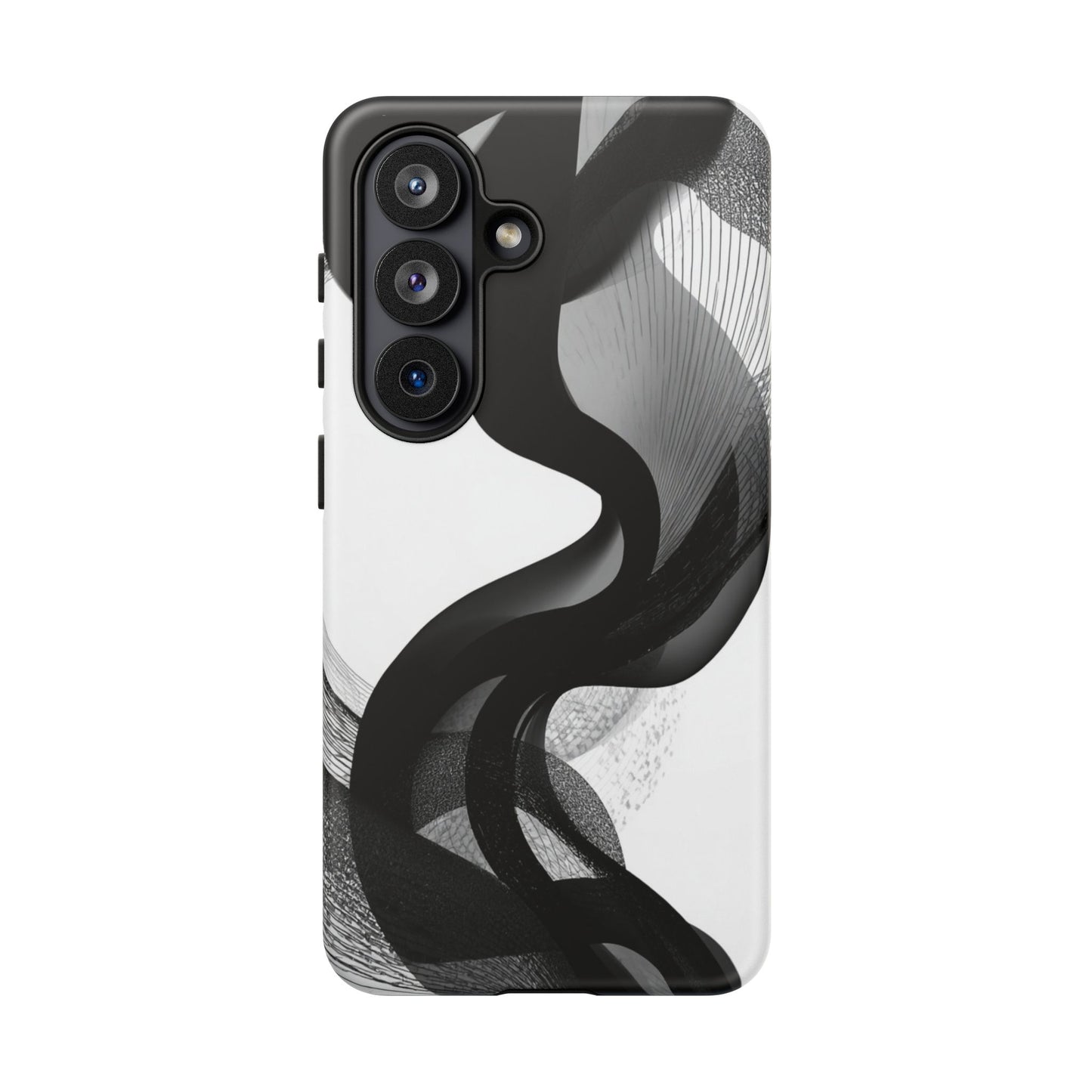 Phone Case — Monochrome Abstract Protective Cover