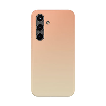 Gradient Tough Phone Case — Peach Ombre Protective Cover