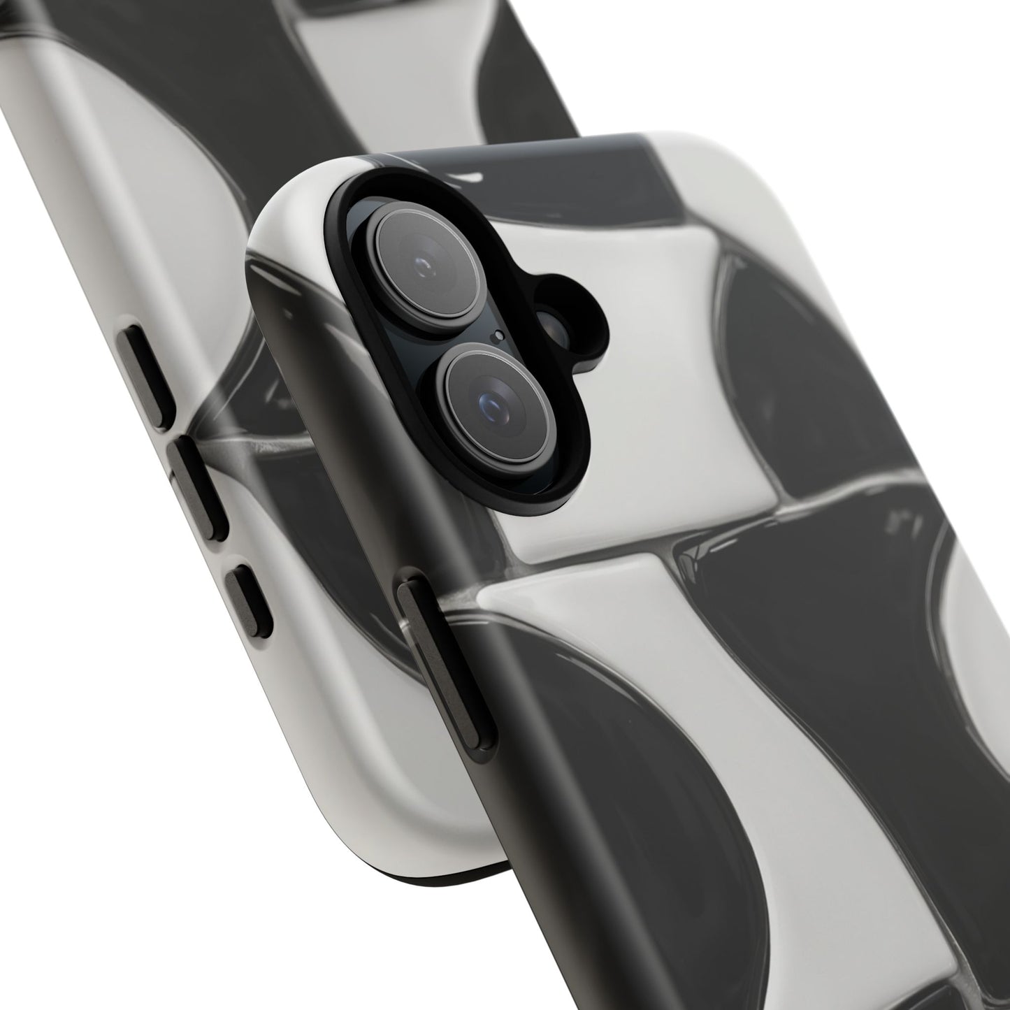 Black & White Abstract Pattern Tough Phone Case