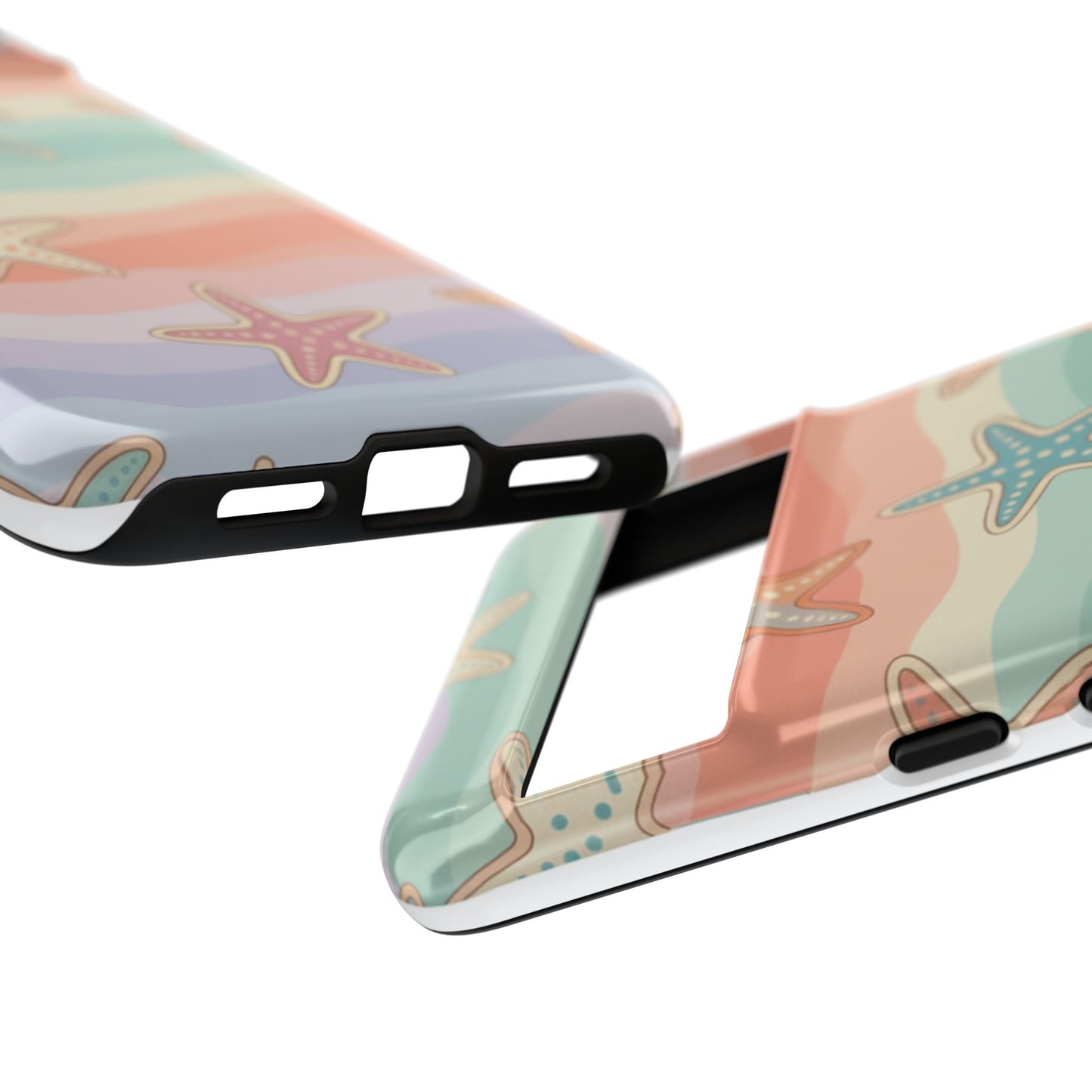 Starfish Wave Tough Phone Case — Pastel Beach Protective Cover
