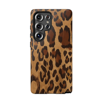 Leopard Print Tough Phone Case — Durable Animal Print Protective Cover