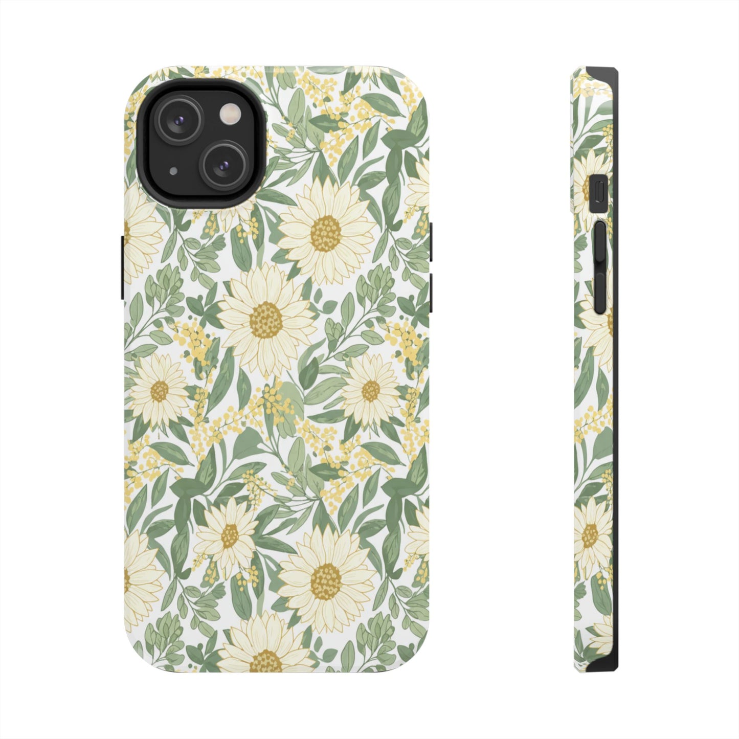 Daisy Meadow Tough Phone Case — Floral Protective Phone Cover
