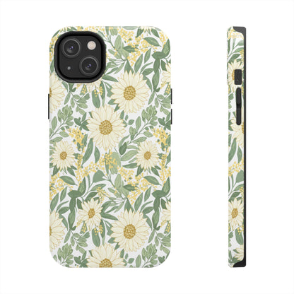 Daisy Meadow Tough Phone Case — Floral Protective Phone Cover