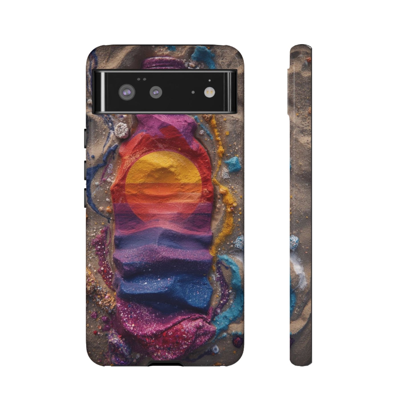 Phone Case — Colorful Sand Art Sunset Tough Protective Case