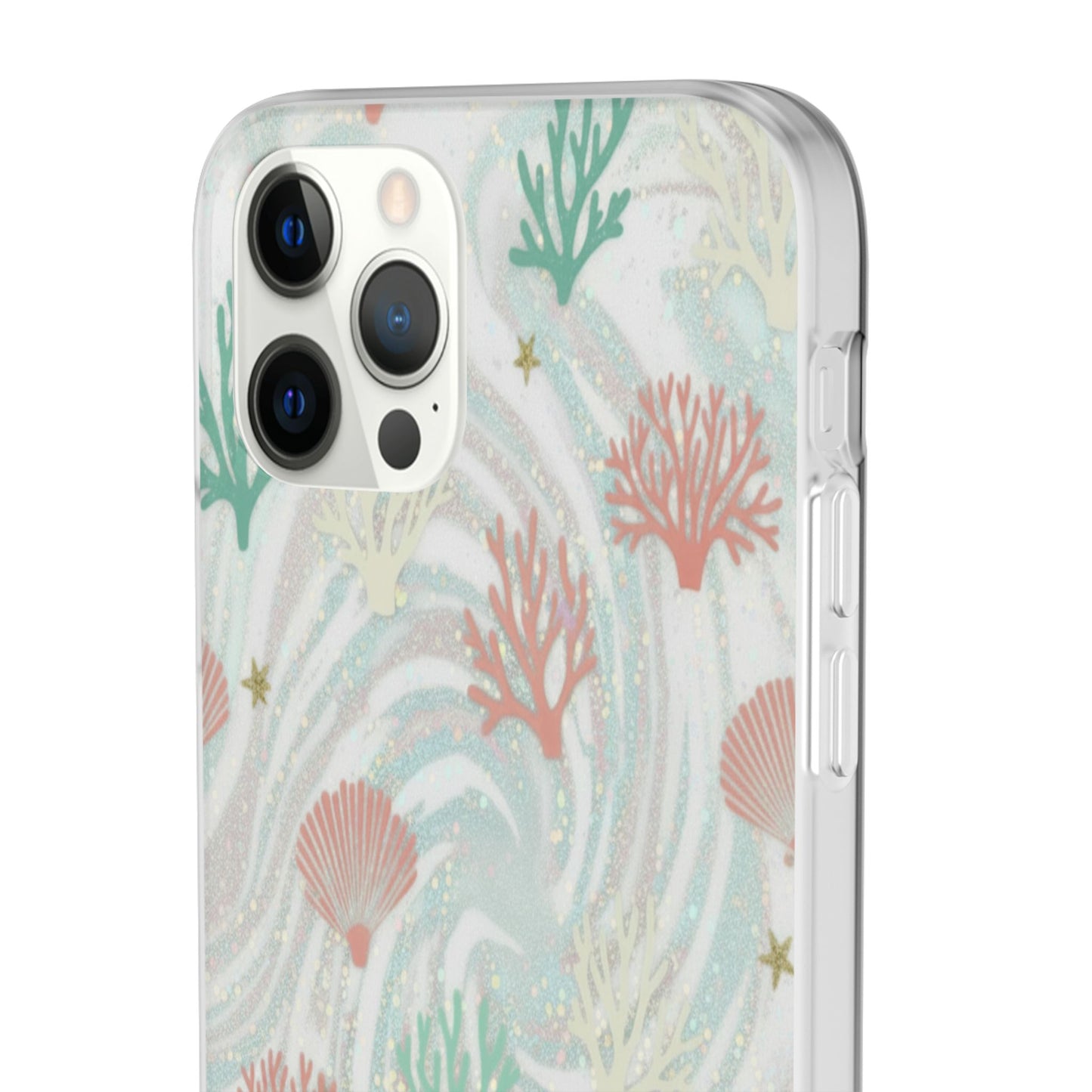 Pastel Seashell Phone Case — Coral Reef Wave iPhone Cover