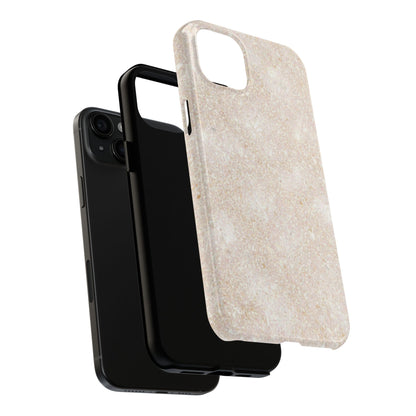 Marble Texture Tough Phone Case — Sandstone Protective Phone Cover