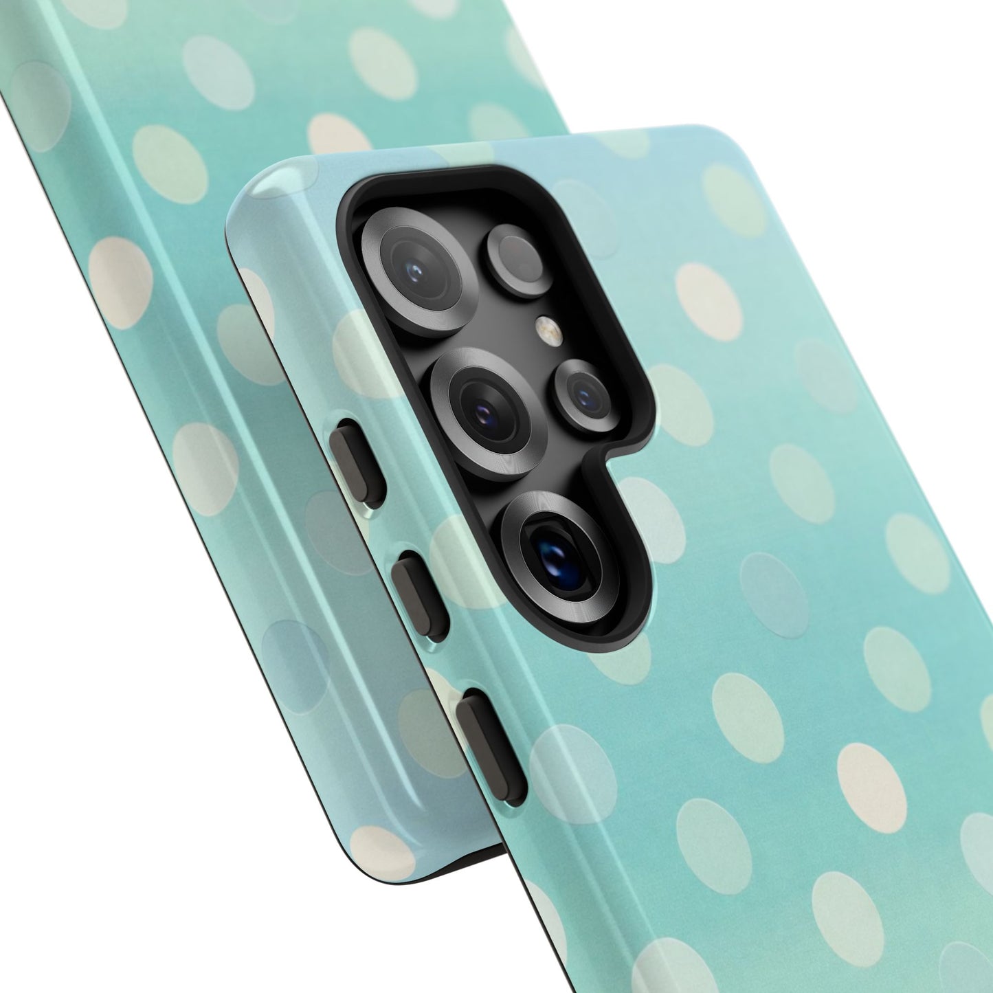 Abstract Palm Tough Phone Case — Minimal Coastal Blue Protective Cover