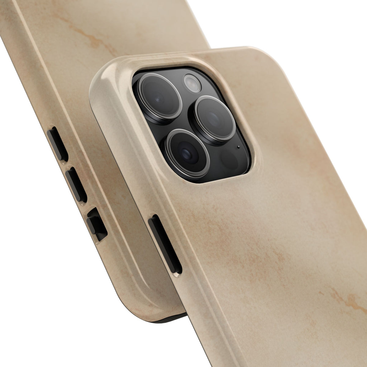 Tough Phone Case — Vintage Beige Marble Protective Phone Cover