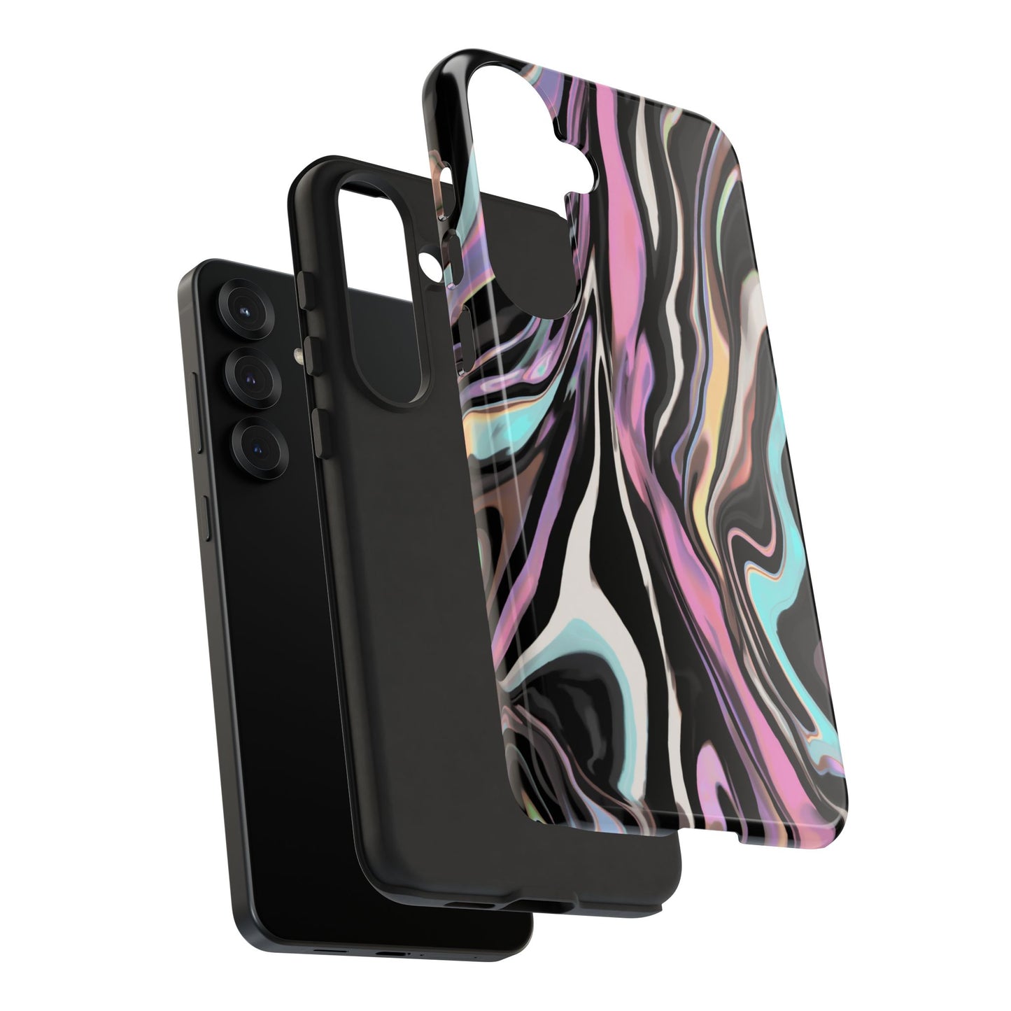 Abstract Marble Tough Phone Case — Pastel Swirl Protective Cover