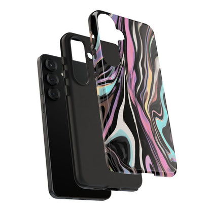 Abstract Marble Tough Phone Case — Pastel Swirl Protective Cover