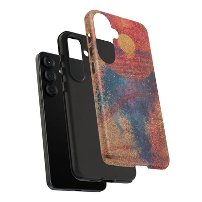 Retro Sunset Tough Phone Case