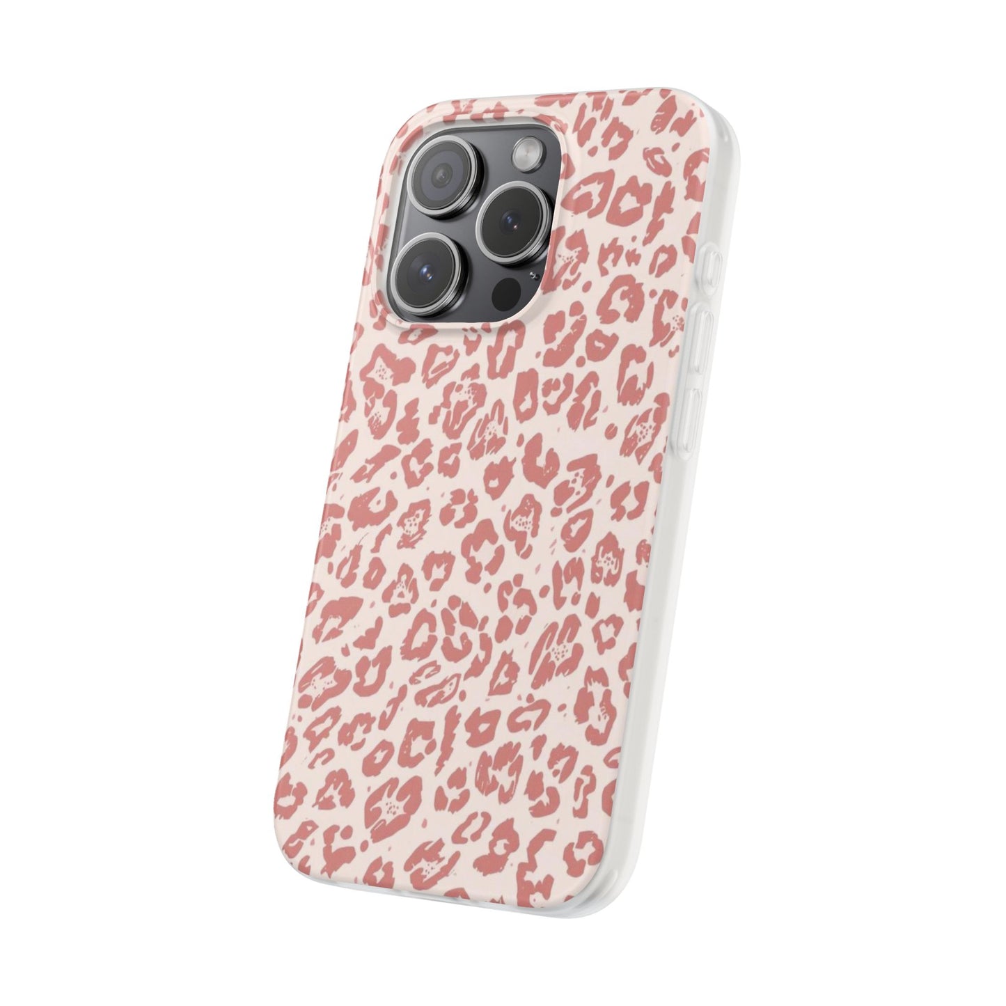 Pink Leopard Print Phone Case – Slim Flexible Protective Cover