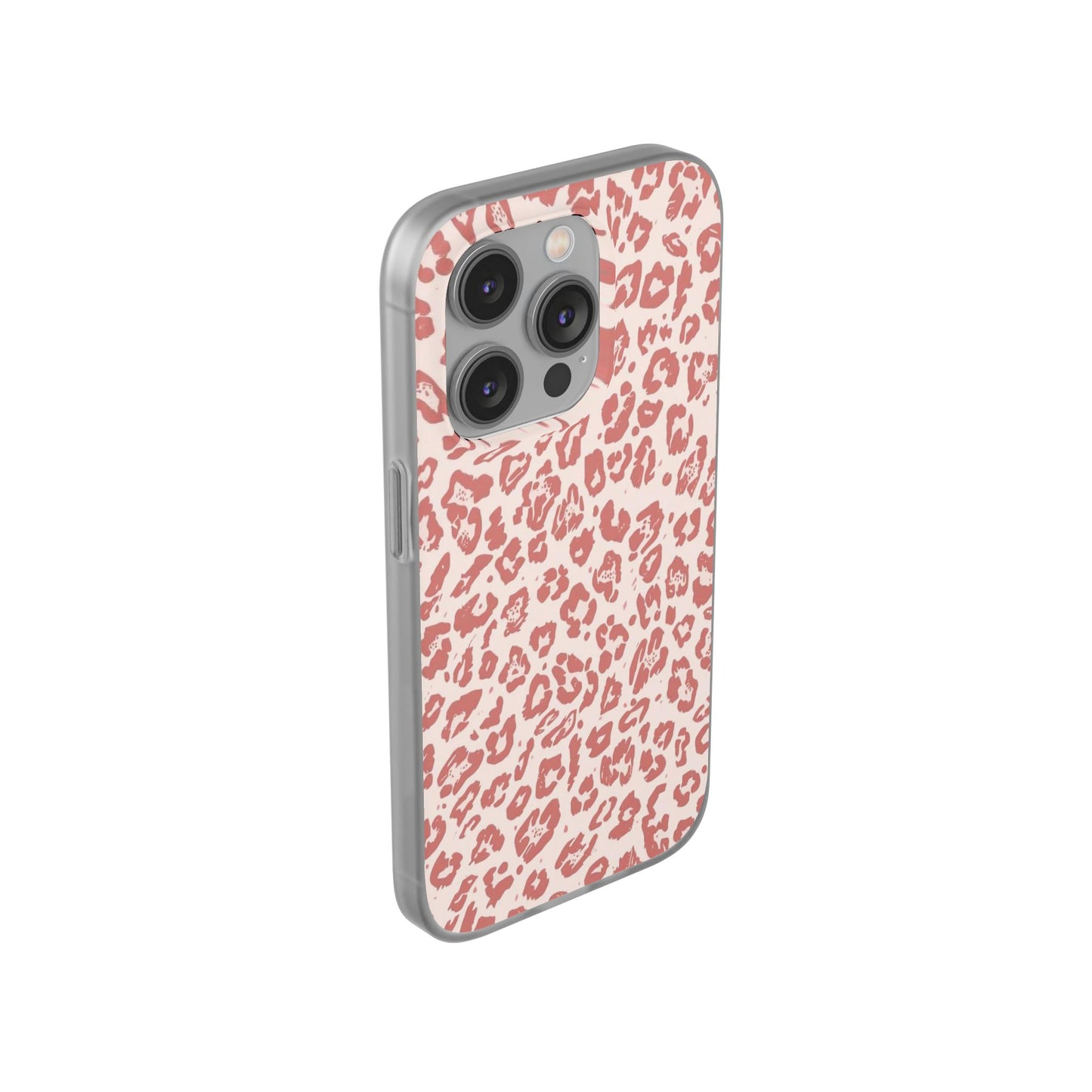 Pink Leopard Print Phone Case – Slim Flexible Protective Cover