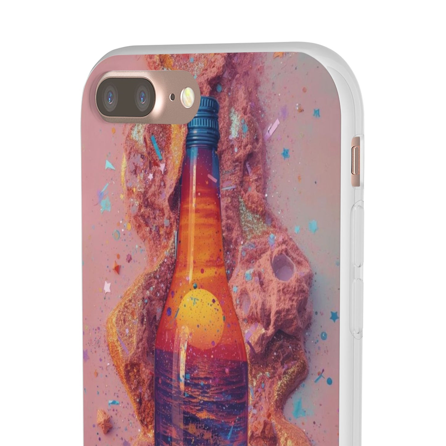 Phone Case — Surreal Sunset Bottle Art Flexible Protective Cover
